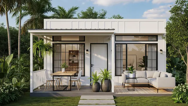 Model Rumah Kecil Ala American Farm, Modelnya Antik dan Bikin Nyaman/ Ilustrasi AI