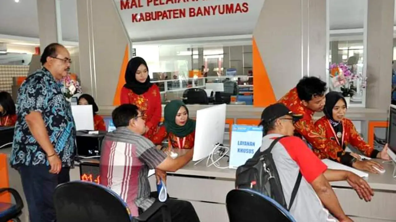Uji coba Mal Pelayanan Publik Banyumas, sebelum resmi diluncurkan pada 10 Januari 2019. (Foto: Liputan6.com/Humas Pemkab BMS/Muhamad Ridlo)