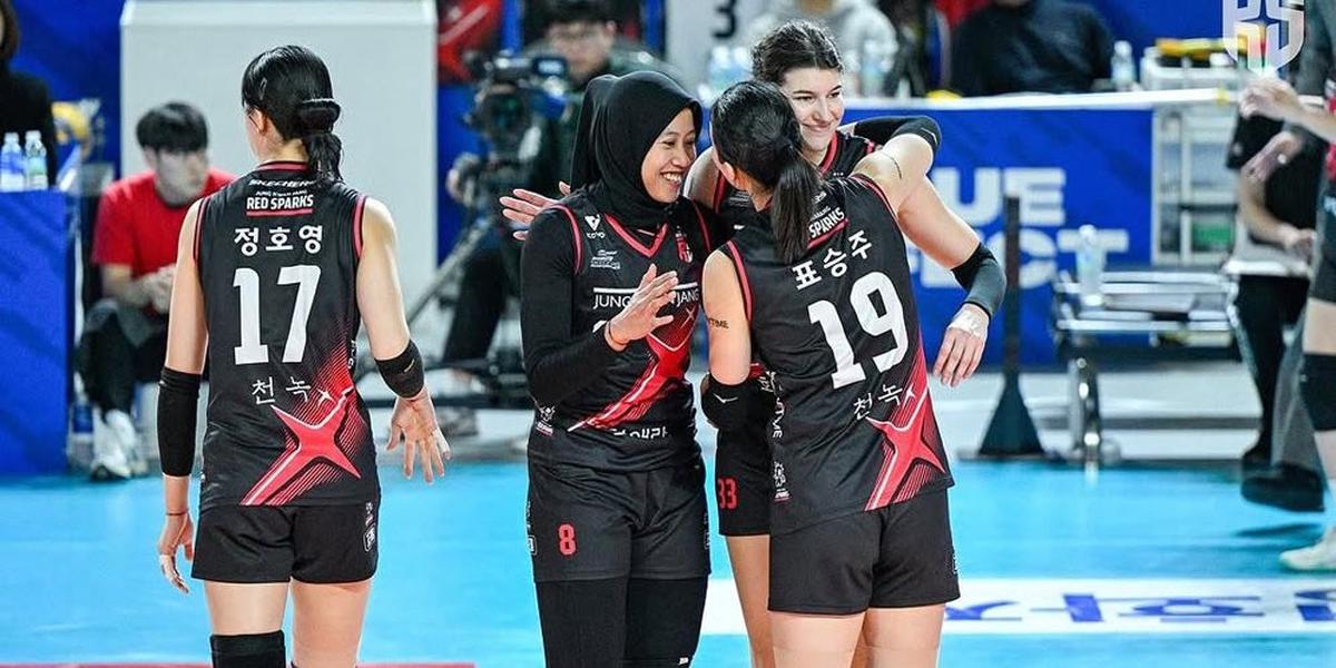 Hasil Korean V League 2024/2025: Duo Bukilic + Megawati Antar Red Sparks Hajar Hyundai Hillstate & Kembali ke Jalur Kemenangan