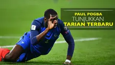 Video gelandang Manchester United, Paul Pogba, menunjukkan tarian terbarunya saat bersama skuat Prancis.