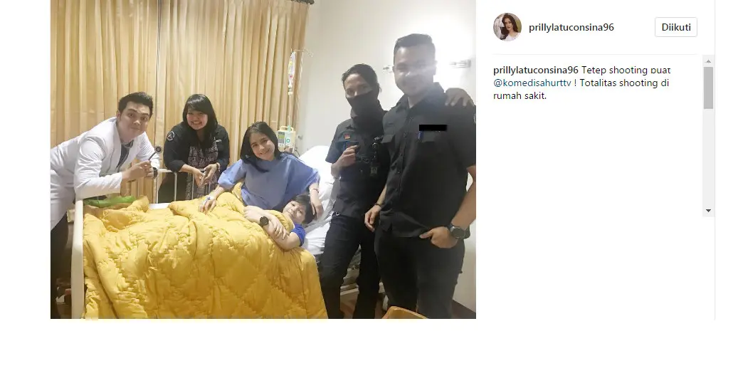 Prilly Latuconsina tetap jalani syuting di tengah perawatan (Foto: Instagram)
