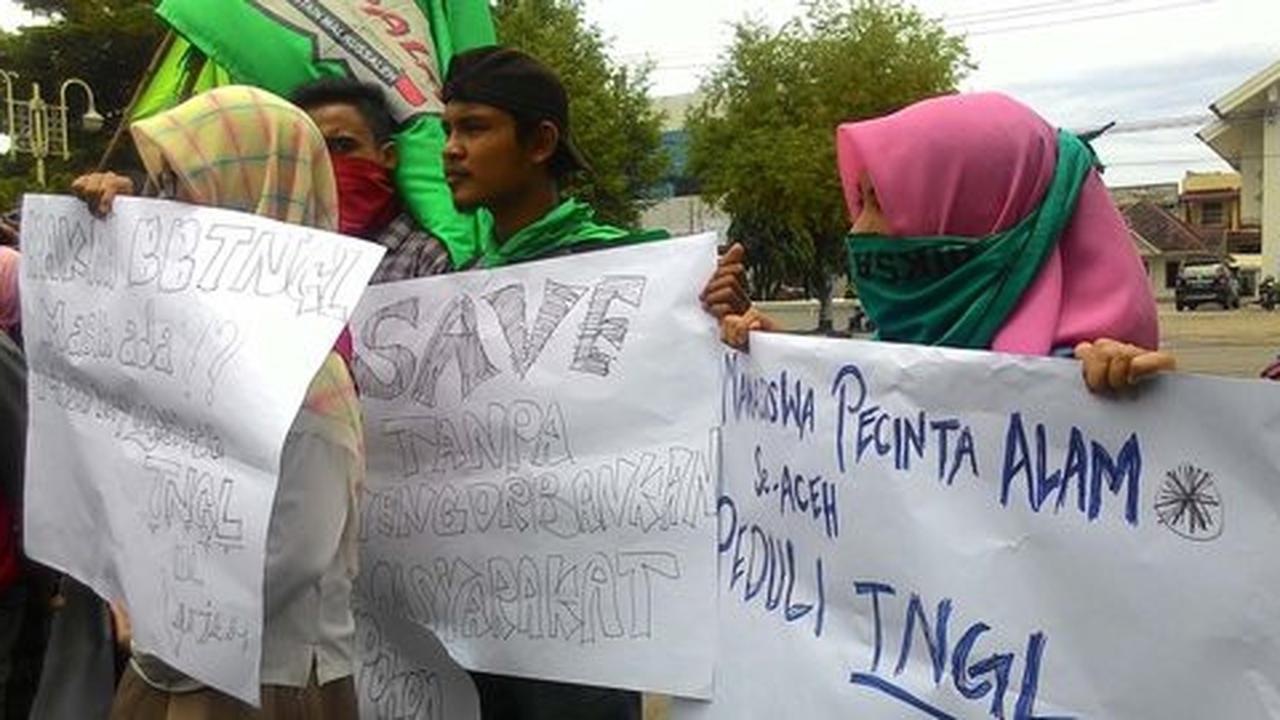 Tolak deforestasi hutan Leuser, Mapala se-Aceh demo di DPRA