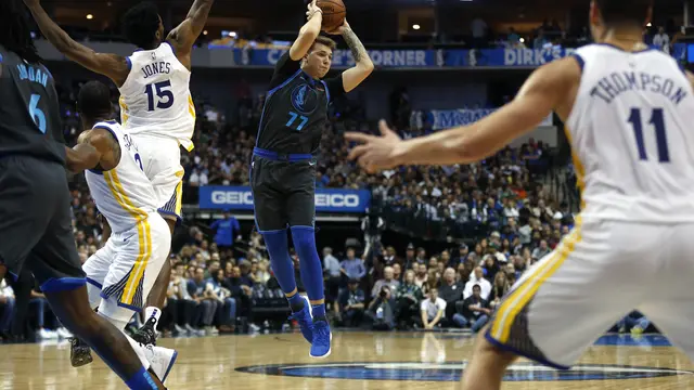 Luka Doncic memimpin Mavericks mengalahkan Warriors
