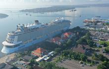 Penampakan Kapal Pesiar Super Jumbo di Bali, Daya Tampung Setara Seluruh Hotel di Nusa Dua