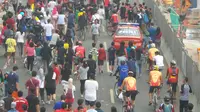  Mobil Polisi 'Nyelonong' Saat Car Free Day di Bundaran HI