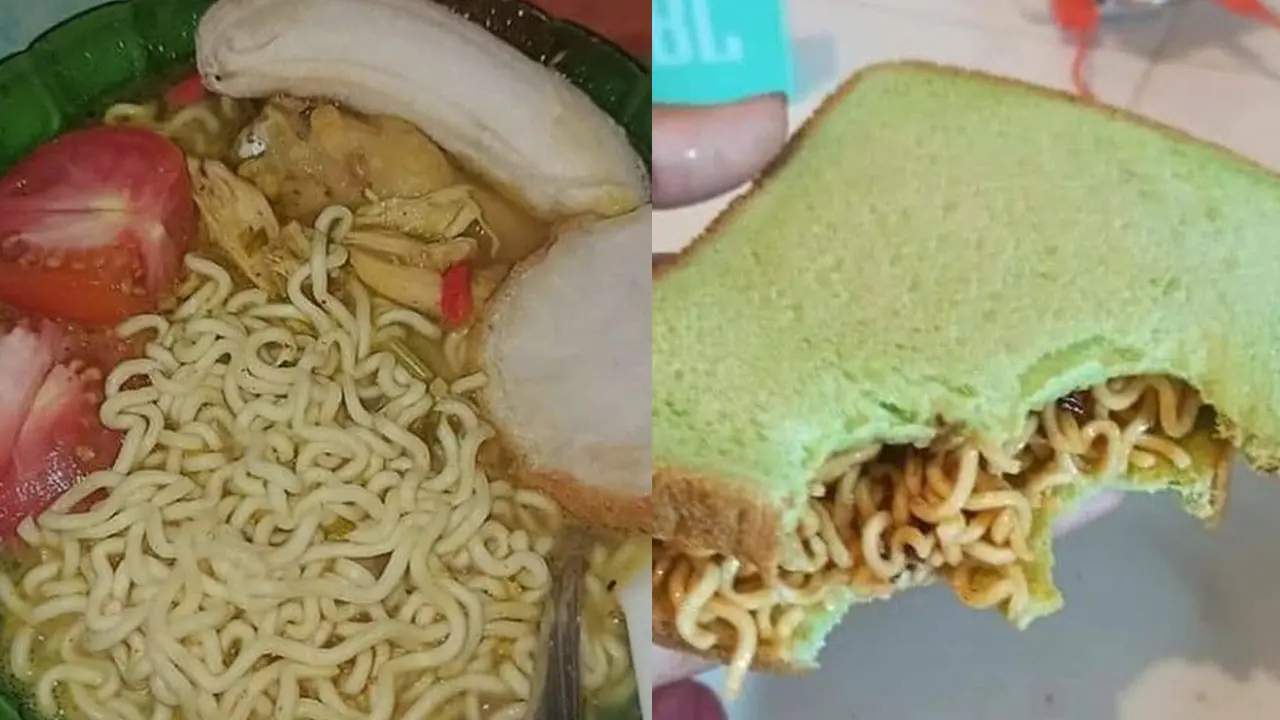 7 Potret Makan Mi Instan Nyeleneh ala Warganet Bikin Garuk Kepala