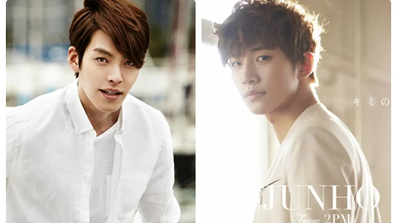 Kim Woo Bin dan Junsu 2PM Mulai Pamer Film Terbaru