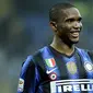 5. Samuel Eto'o - Mantan bintang Barcelona dan Inter Milan ini mengumumkan pensiun dari dunia sepak bola. Pria asal Kamerun tersebut gantung sepatu setelah menikmati  22 tahun perjalanan di lapangan hijau. (AFP/FIlippo Monteforte)