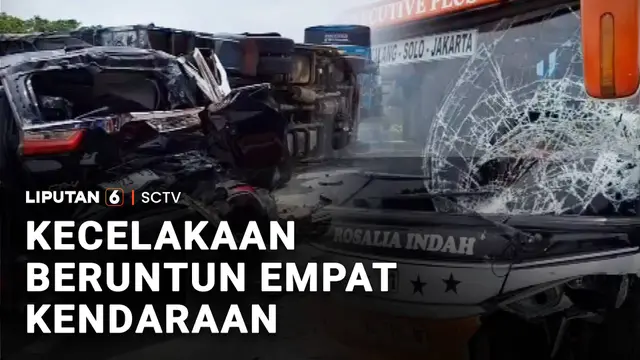 Kecelakaan Beruntun Terjadi di Tol Ngawi