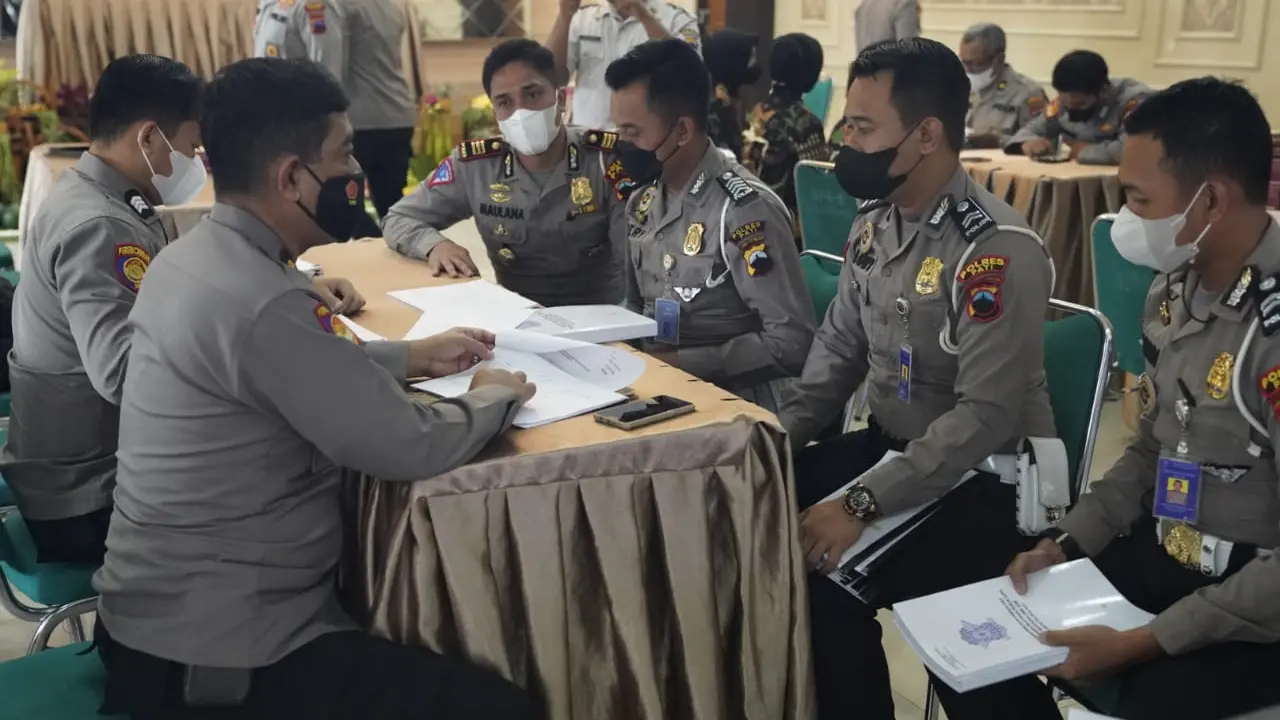 Tim Penilai WBK lakukan penilaian di Polres Pati