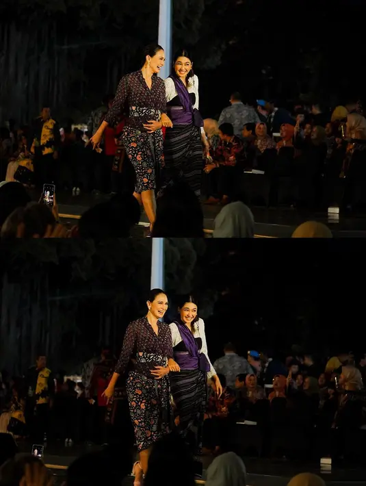 Luna Maya tampil super cantik mengenakan kebaya transparan yang dipadu dengan kemben hitam sebagai inner. [Foto: Instagram/lunamaya]