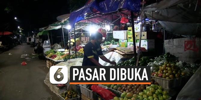 VIDEO: Ditutup Akibat Covid-19, Pasar Petojo Ilir Kembali Dibuka