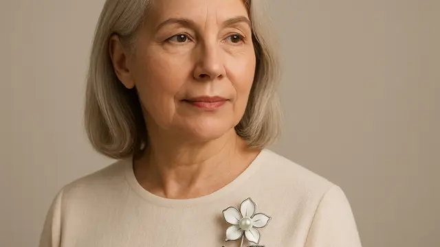 Perhiasan Bros Elegan untuk Orang Tua Usia 50-an/Ilustrasi gambar oleh AI