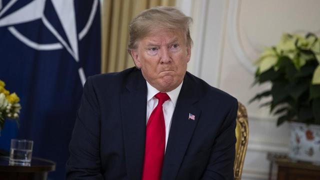 Presiden Donald Trump di NATO Summit 2019 emosi karena pernyataan Presiden Prancis Emmanuel Macron.