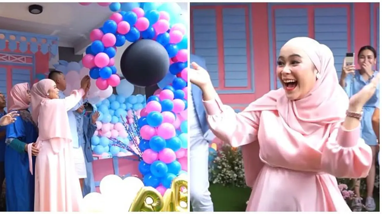 10 Momen Gender Reveal Kehamilan Syifa Adik Ayu Ting Ting, Meriah Banget