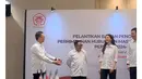 Raline Shah mewakili Kemkomdigi memberi sambutan untuk Pelantikan Badan Pengurus Pusat Perhumas periode 2024-2027. (sumber: Instagram/ralineshah)