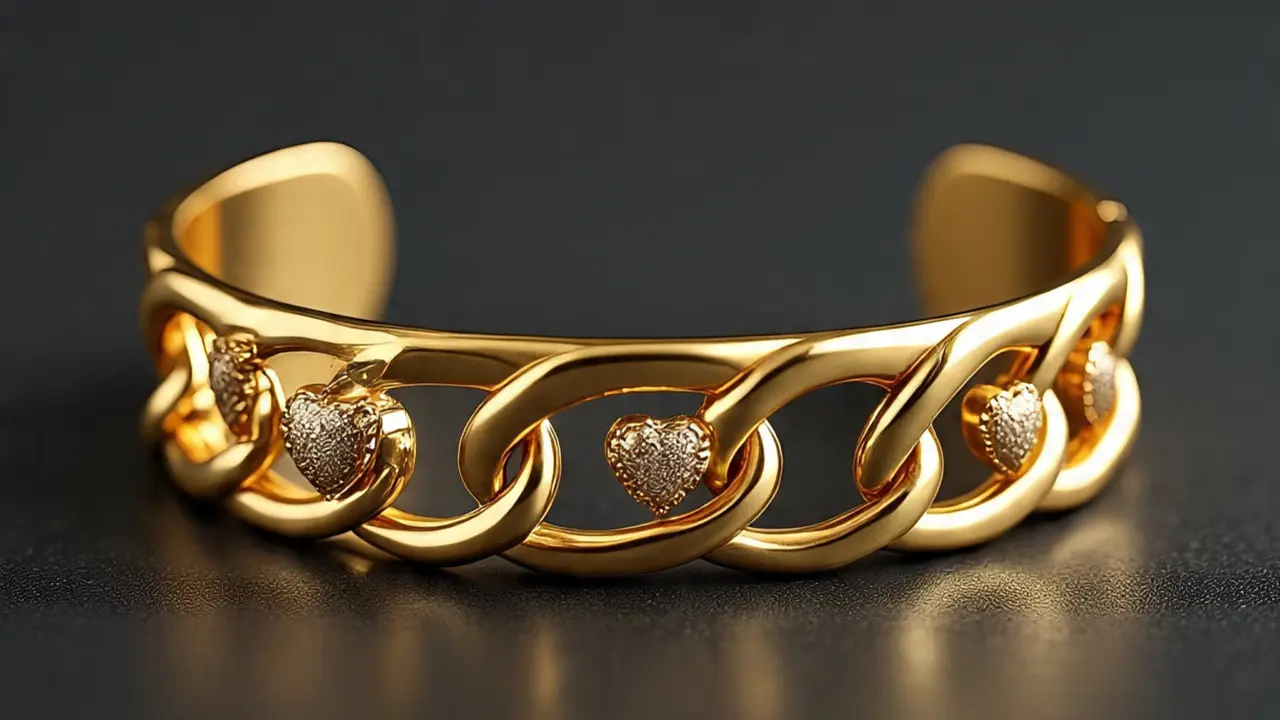 Gelang Emas Rantai Besar untuk Tangan Kecil