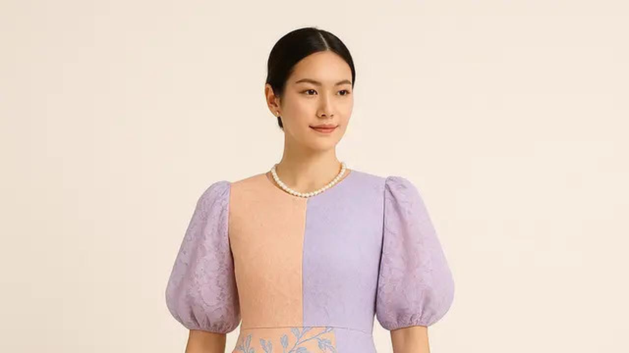 7 Dress Batik Kombinasi Brokat Belah Samping Terbaru 2025 dengan Sentuhan Modern Elegan