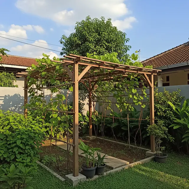 9 Model Kebun Rambat DIY untuk Halaman Belakang Rumah, Bikin Asri dan Sejuk