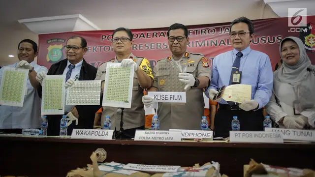 Polda Metro Jaya Ciduk 9 Tersangka Pemalsuan Materai