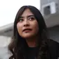 Prilly Latuconsina saat ditemui usai latihan vokal untuk SCTV Award di Erwin Gutawa Studio, Jakarta, Senin (21/11). Prilly mengaku kangen dengan Teuku Rassya yang kini sedang studi di London. (Liputan6.com/Herman Zakharia)