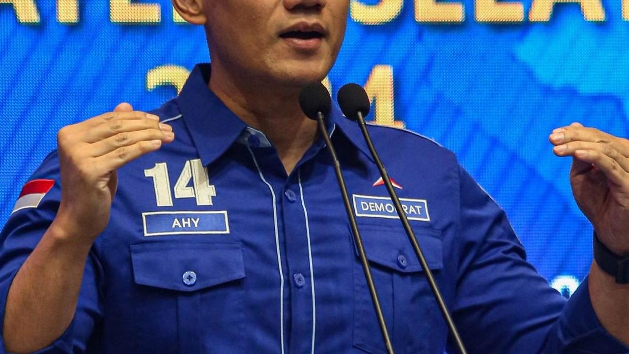 AHY juga menjelaskan, rekomendasi kepada Herman Deru-Cik Ujang juga telah direstui oleh Ketua Majelis Tinggi Partai Demokrar Susilo Bambang Yudhoyono (SBY). Foto: Liputan6.com / Angga Yuniar<br>
