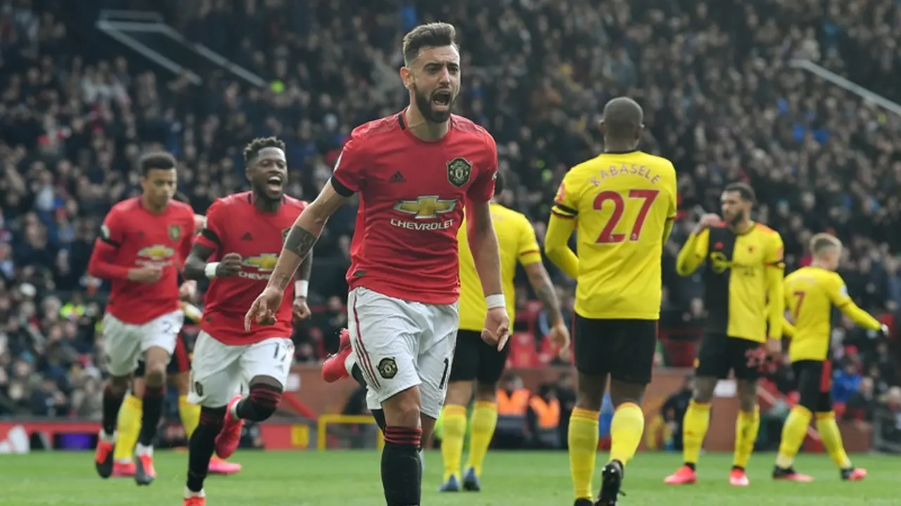 Gelandang Manchester United, Bruno Fernandes.