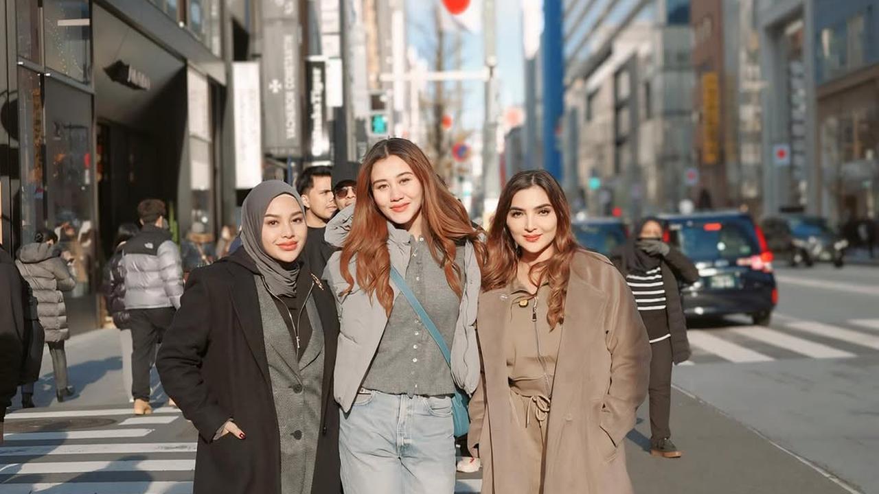 Triple Date, 7 Potret Ashanty, Aurel Hermansyah Dan Aaliyah Massaid Liburan ke Jepang Bareng Pasangan