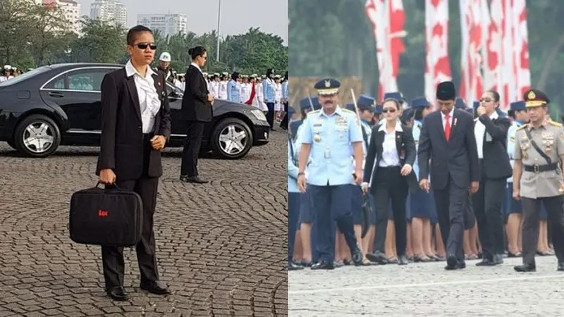 Keren, Ini Potret Sosok Paspampres Wanita yang Mengawal Jokowi