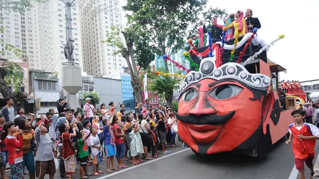 Warna Warni Budaya Indonesia Saat Karnaval Cap Go Meh 2018 di Kawasan Glodok