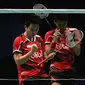 Ganda campuran Indonesia Tontowi Ahmad/Liliyana Natsir lolos ke final Malaysia Open Super Series Premier 2016. (Liputan6.com/Humas PP PBSI)