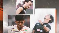 Liga 1 - Kevin Gomes, Ezra Walian, Irfan Bachdim (Bola.com/Adreanus Titus)