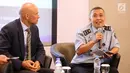 Kasubdit Pencegahan & Penyelesaian Sengketa Dirjen Kekayaan Intelektual Kemenkumham Irbar Susanto memberi keterangan pers pada peluncuran kampanye Legalize and Protect di Jakarta, (18/3). (Liputan6.com/Fery Pradolo)