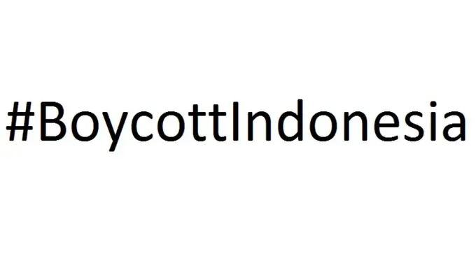 Hashtag #BoycottIndonesia