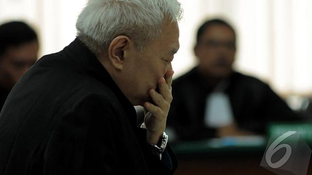 Ekspresi Anggoro Saat Divonis 5 Tahun Penjara