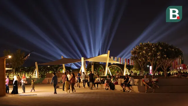 Foto: Menikmati Suasana Malam Corniche, Spot Favorit di Tepi Laut Doha yang Jadi Surga Pejalan Kaki Sepanjang Piala Dunia 2022