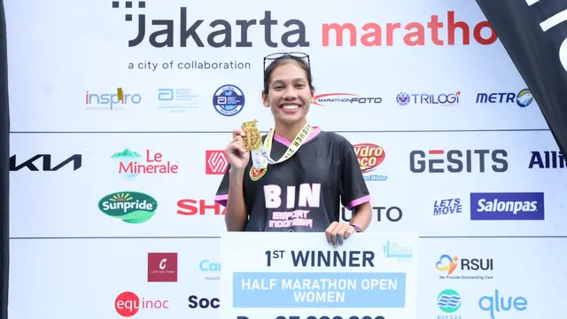 Odekta Naibaho Berjaya di Jakarta Marathon 2022