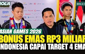 Bonus Rp3 Miliar Menanti Peraih Emas Asian Games 2026, Indonesia Capai Target 4 Emas