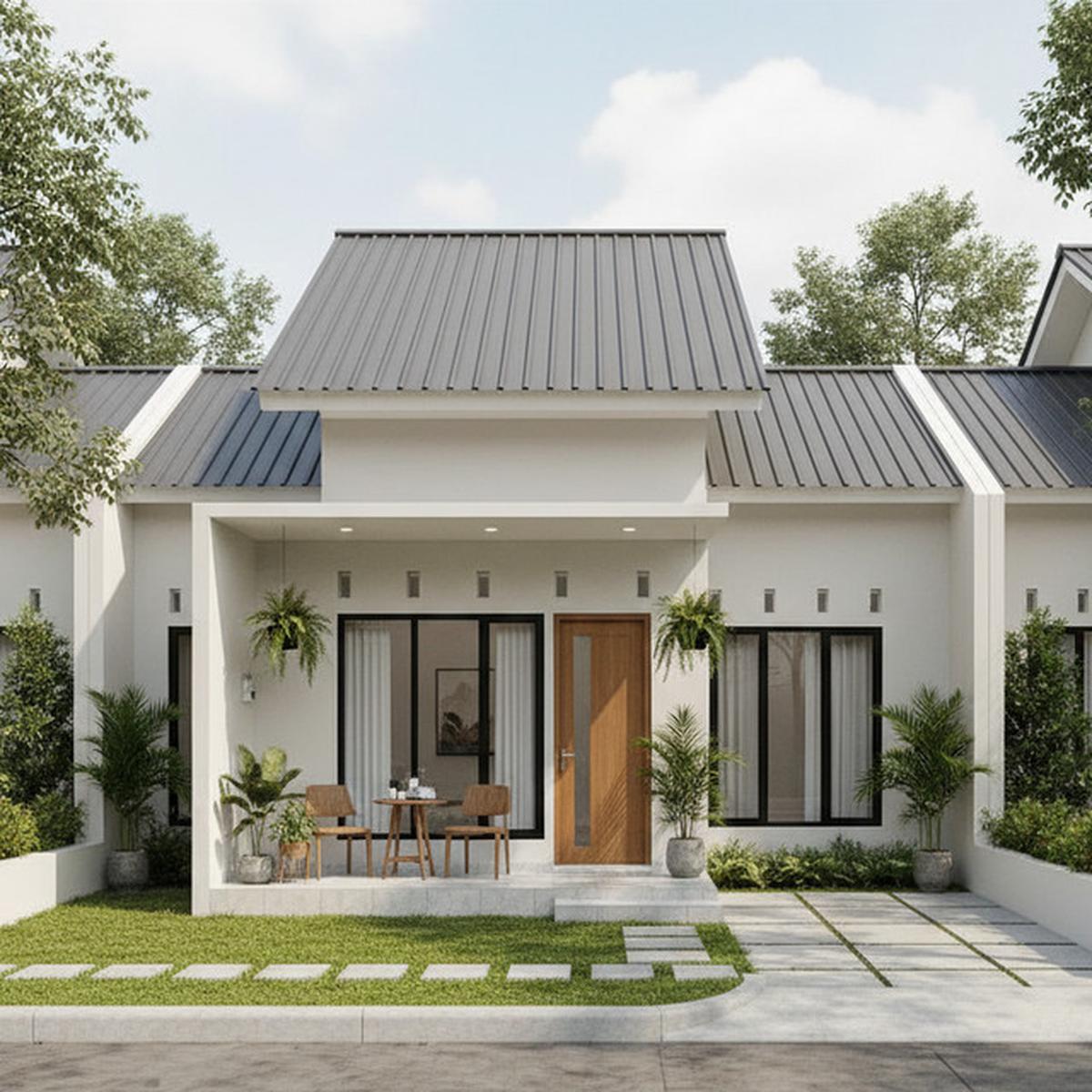 8 Gambar Rumah Minimalis Atap Limas, Desain Elegan yang Cocok untuk Lahan Kecil maupun Luas