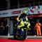 Momen legenda MotoGP Valentino Rossi saat mengaspal di Sirkuit Pertamina Mandalika, Lombok. (Pertamina Lubricants)