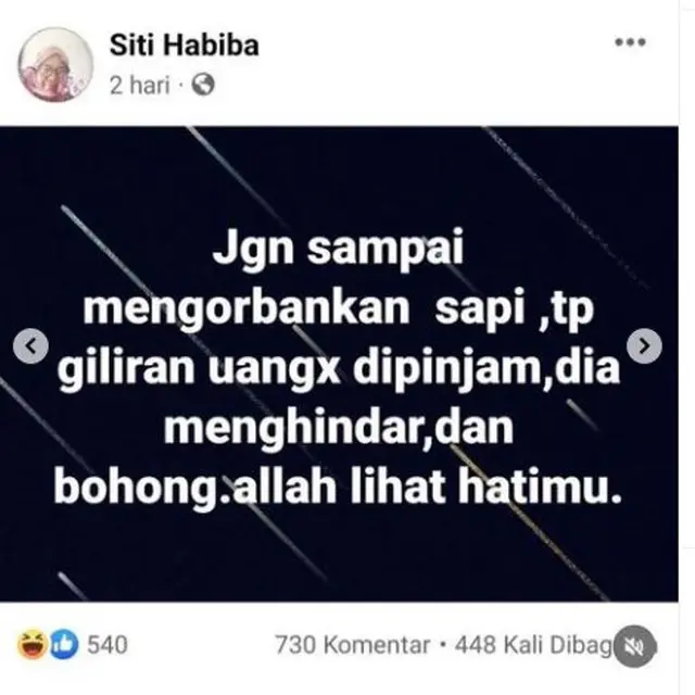 Viral Enak-Emak Sebut Tetangganya Percuma Kurban Sapi Karena Tidak Mau Pinjami Uang