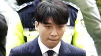 Seungri pada 2019. (AP Photo/Ahn Young-joon, File)