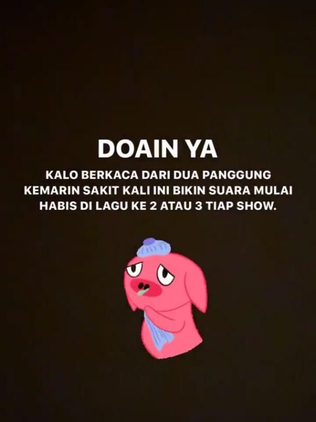 Nino RAN kehabisan suara saat manggung.