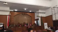 Suasana sidang pembubaran JAD di Pengadilan Negeri Jakarta Selatan. (Liputan6.com/Muhamad Radityo Priyasmoro)