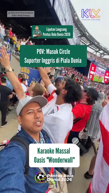 POV: Masuk Circle Suporter Inggris di Piala Dunia 2026, Karaoke Massal "Wonderwall" Pecah!