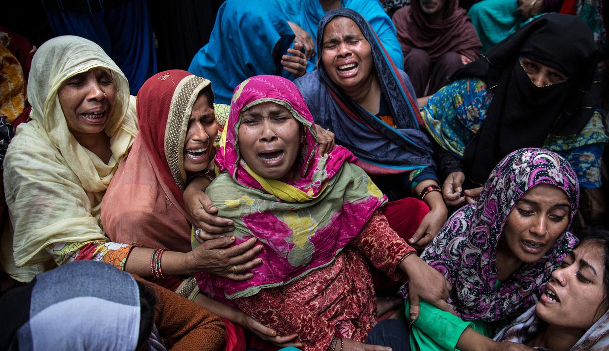 Foto Suasana Pemakaman Korban Kerusuhan Komunal Di India Global