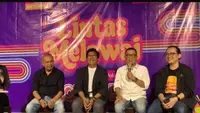 Denny Malik dan Helmy Yahya di kawasan Melawai, Jakarta Selatan, Jumat (13/9/2024), dalam rangka jumpa pers Festival Lintas Melawai Vol 2. (Dok. via M. Altaf Jauhar)