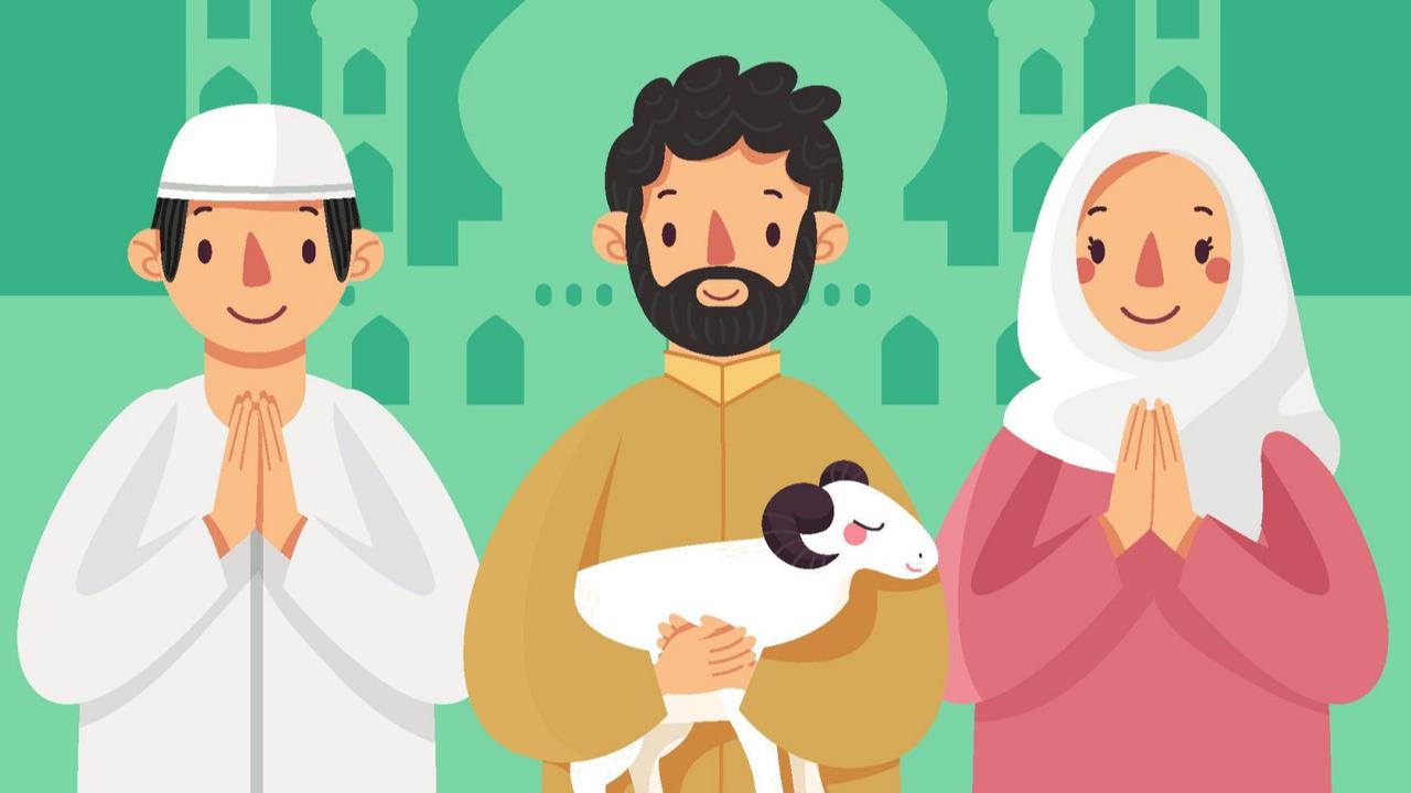 Ilustrasi Iduladha, Idul Adha, muslim, Islami, terima kasih.