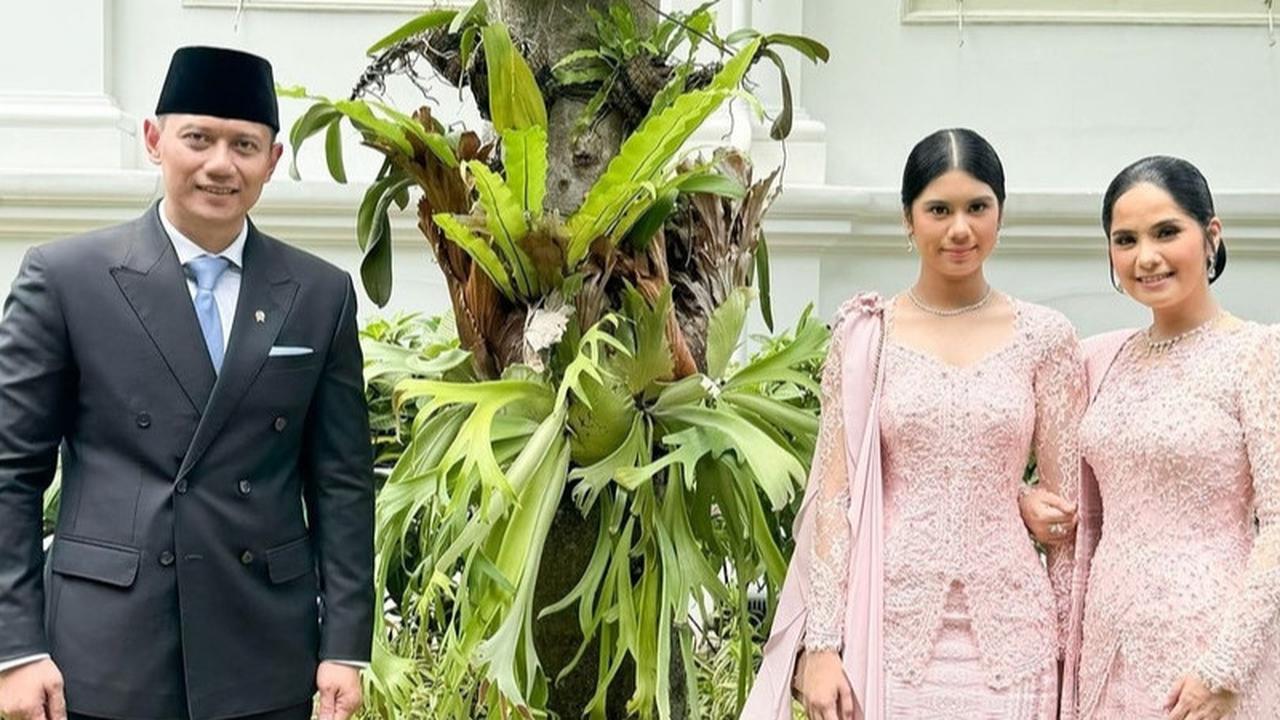 Potret Haru & Bahagia Aira Anak Annisa Pohan Pose Bareng Pohon Kenari yang Ditanam Ani Yudhoyono di Istana Negara