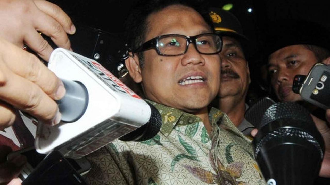 Semringah Cak Imin usai delapan jam diperiksa KPK